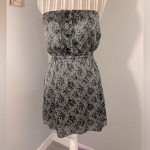 Forever21 Strapless Black & White Ivy Dress